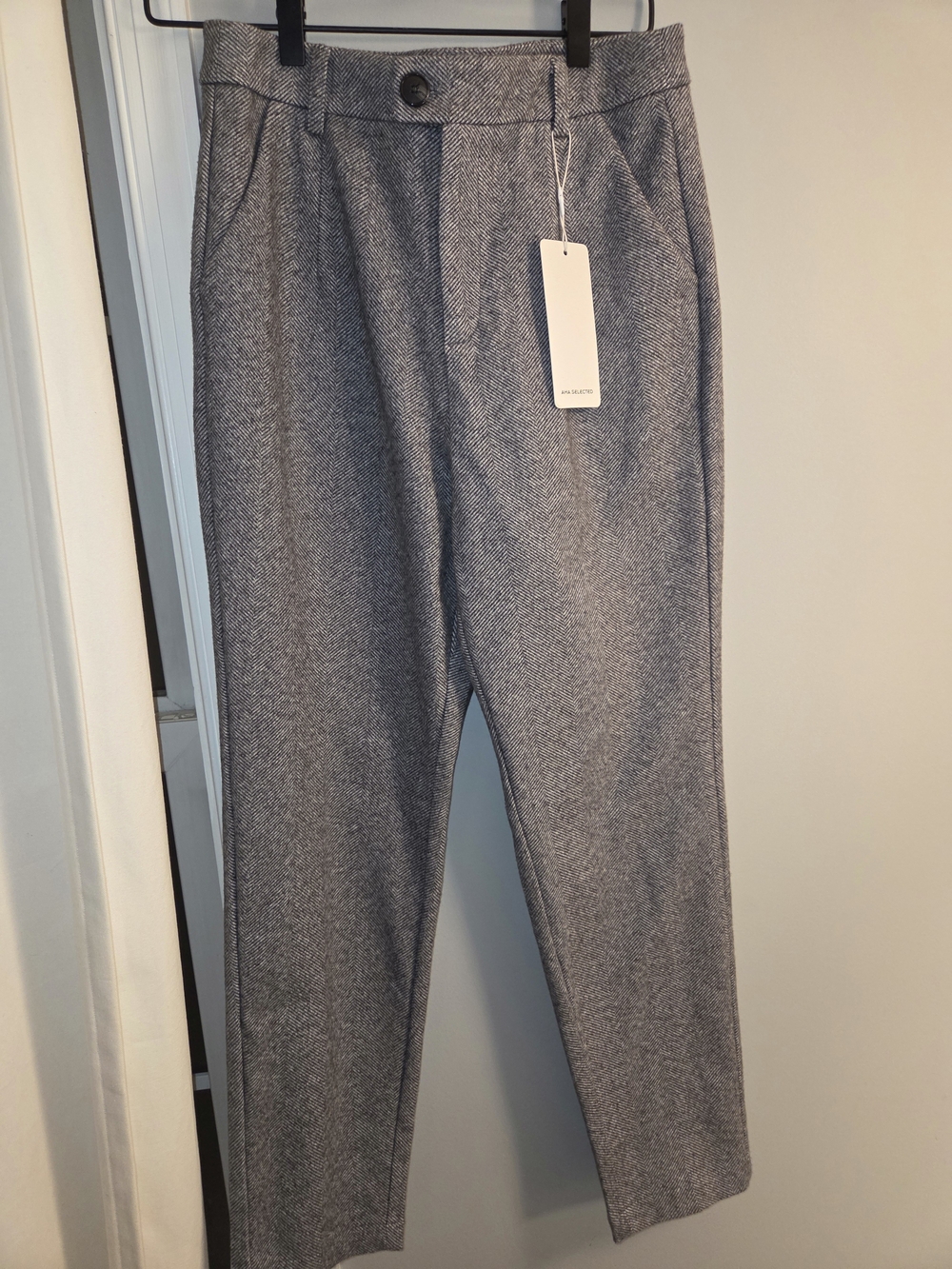 NWT AHA SELECTED Herringbone High Waist Pants